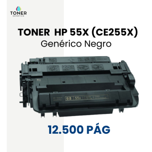 Toner HP 55X (CE255X) negro