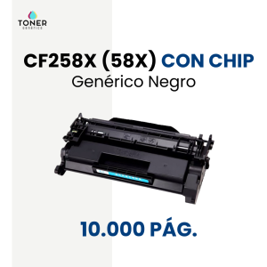 Toner HP CF258X (58X) con chip
